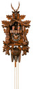 Horloge coucou m&eacute;canique traditionnel 1 jour musical th&egrave;me chasse avec danseurs