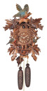 Horloge coucou m&eacute;canique traditionnel 1 jour envol oiseaux color&eacute;s 43 cm