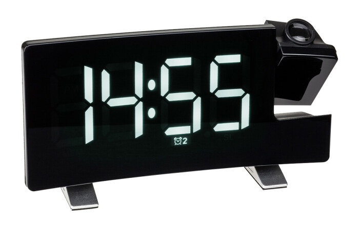 Radio-réveil à leds avec projecteur