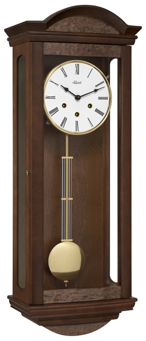 Carillon mécanique en bois de noyer à sonnerie Westminster
