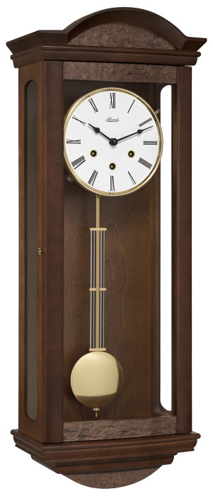 Carillon mécanique en bois de noyer à sonnerie Westminster