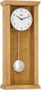 Horloge murale &agrave; balancier en bois d'&eacute;pic&eacute;a jaune