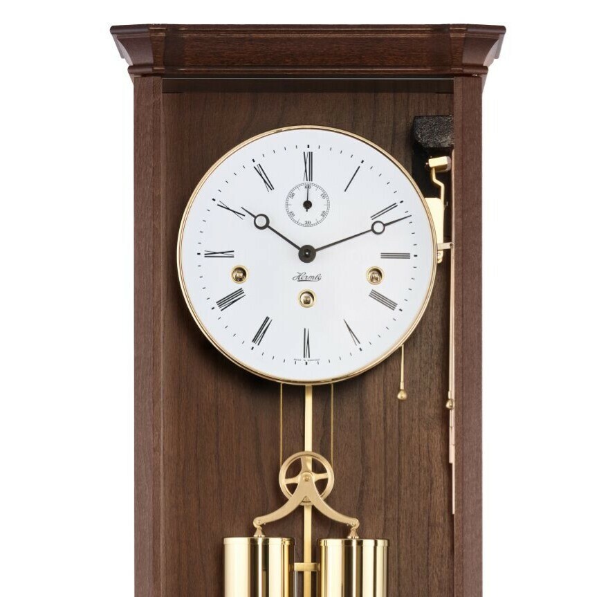 Carillon Westminster r&eacute;gulateur Hermle petit seconde zoom cadran