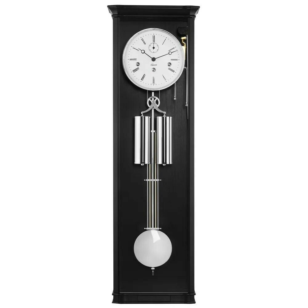 Carillon Westminster Hermle en bois noir petit seconde