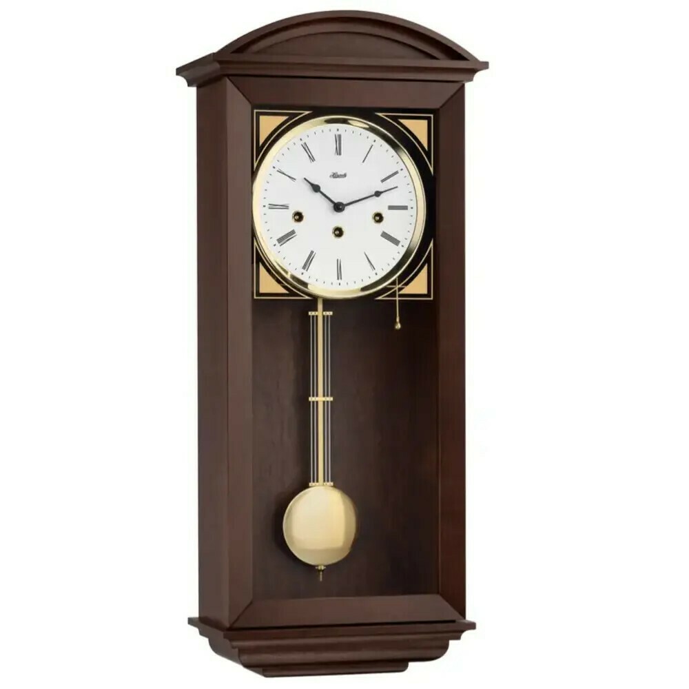 Carillon Westminster r&eacute;gulateur Hermle moderne en noyer