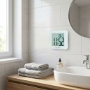 Pendule murale digitale &eacute;tanche pour salle de bains