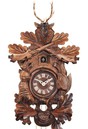 Horloge coucou &agrave; piles th&egrave;me chasse t&ecirc;te de cerf 26 cm ou 40 cm_zoom