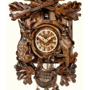 Horloge coucou m&eacute;canique 1 jour th&egrave;me chasse cerf fusils gibier 40 cm_zoom