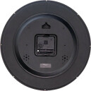 Pendule murale noire et rose diametre 30 cm arriere