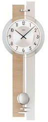 Horloge murale moderne en aluminium et bois de Sonoma