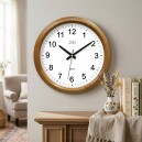 Pendule murale ronde silencieuse en bois_lifestyle