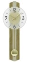 Pendule murale &agrave; balancier moderne en laiton dor&eacute;