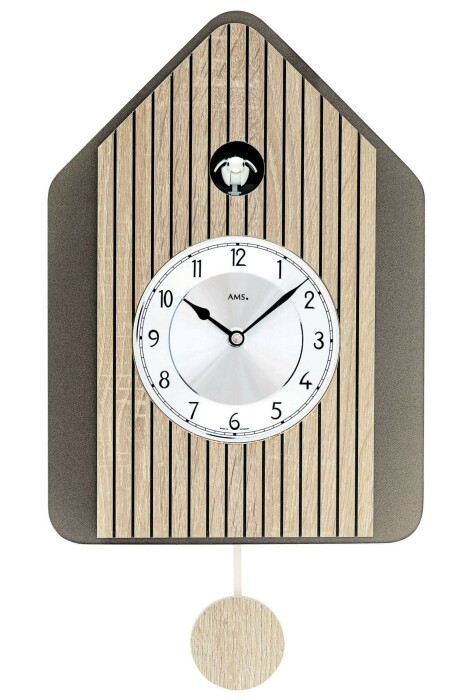 Horloge coucou moderne musical couleur bois naturel de Sonoma