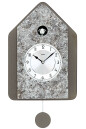 Horloge coucou moderne musical couleur grise