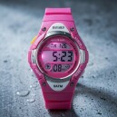 Montre ado sport rose affichage digital Bayard_details