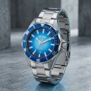 Montre Bayard sportswear en acier cadran bleu avec date