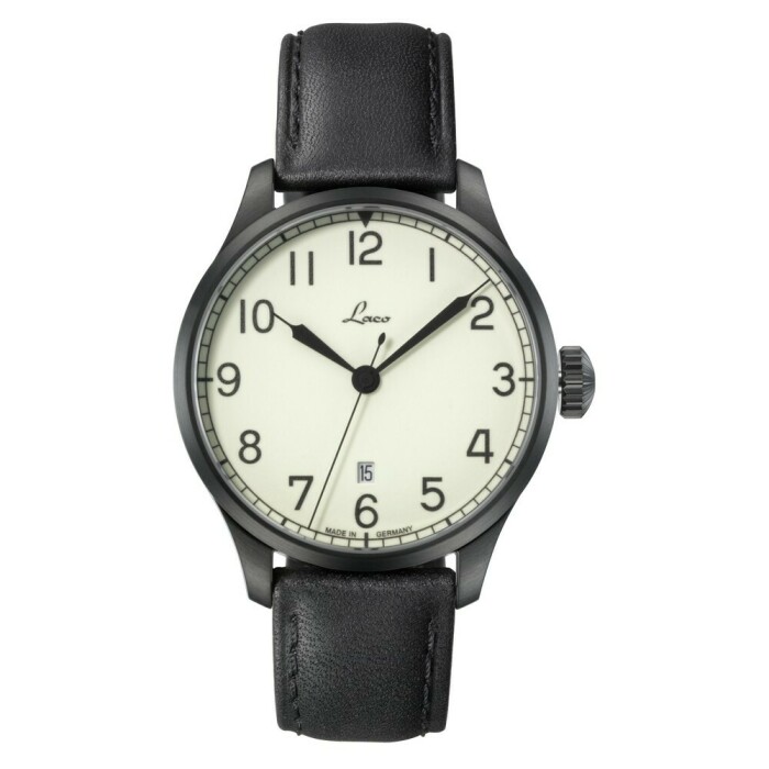 Montre Laco automatique Casablanca PVD noir 861776.2