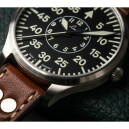 Montre Laco pilote Z&uuml;rich cadran noir 861806.2 detail