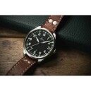 Montre Laco pilote acier Genf 861807.2.D pos&eacute;e