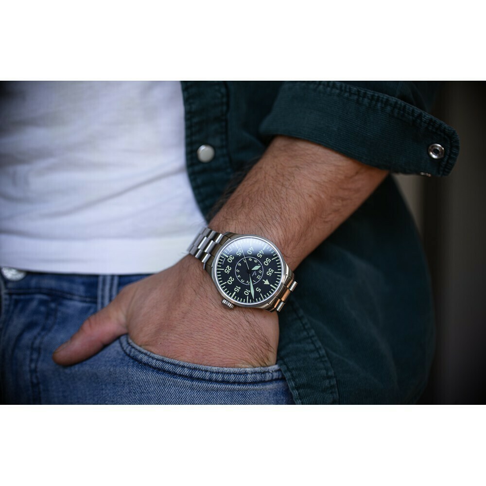 Montre Laco pilote Aachen 42 acier 861891.2 lifestyle
