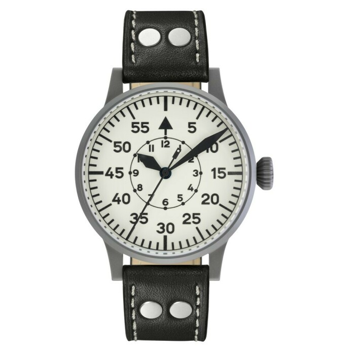 Montre Laco pilote acier sabl&eacute; Wien 42 861893