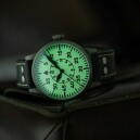 Montre Laco pilote acier sabl&eacute; Wien 42 861893 superluminova