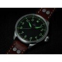 Montre Laco automatique Augsburg 39 cadran noir 861988 nuit