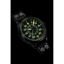 Montre Laco automatique Bielefeld pvd noir 861992 nuit