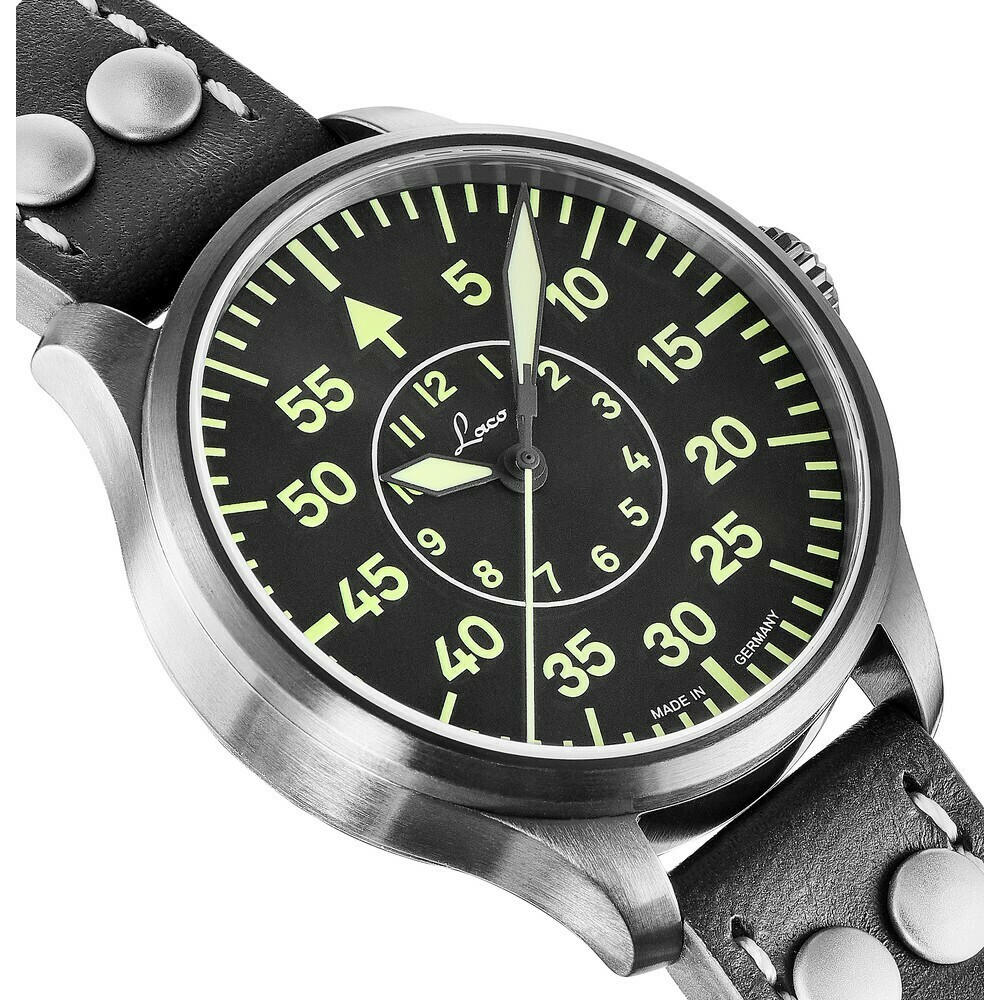 Montre Laco automatique Bielefeld pvd noir 861992 detail