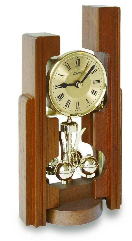 Pendule 400 jours en bois de noyer massif 23 cm