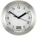 Pendule murale de salle de bain grise &eacute;tanche mural ou &agrave; poser