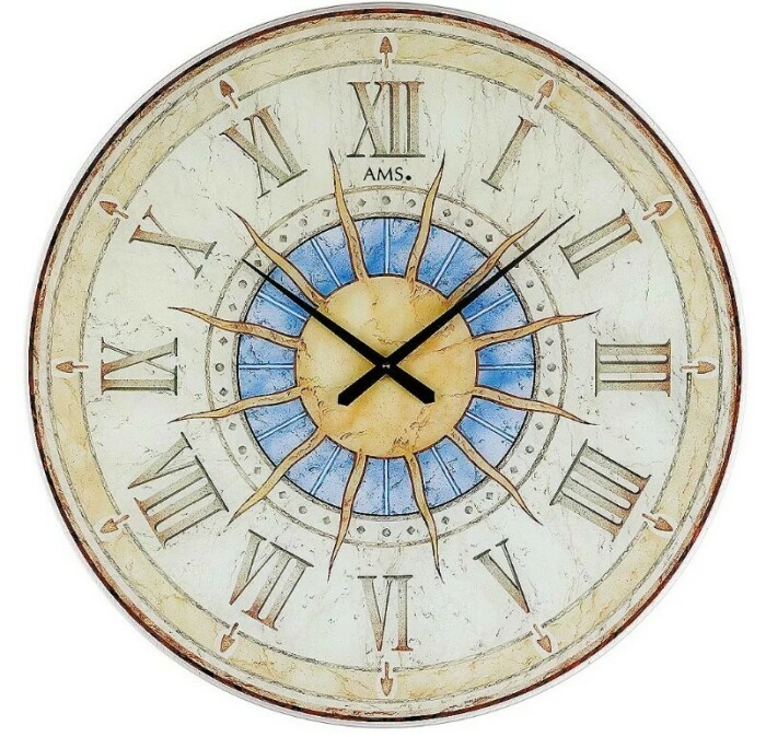 Pendule murale Soleil en verre