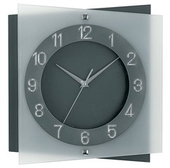 Horloge murale design silencieuse anthracite