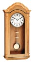 Carillon quartz &agrave; sonnerie en bois clair aiguilles poires