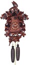 Horloge coucou &agrave; piles traditionnelle grappes de raisin