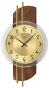 Horloge murale design marron et laiton