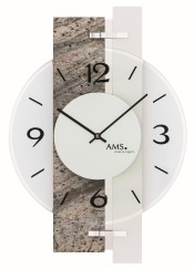 Horloge murale design en pierres naturelles