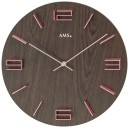 Horloge murale ronde moderne marron