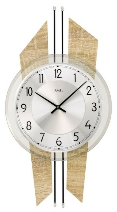 Pendule murale design en bois massif