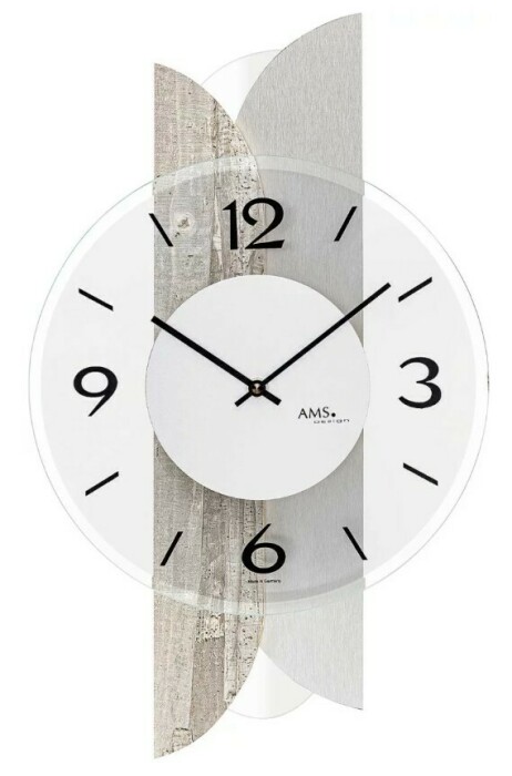 Horloge murale de bureau grise style moderne