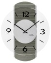 Horloge murale en bois moderne gris
