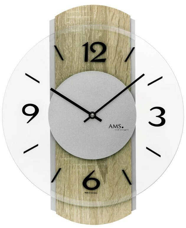 Horloge murale en bois moderne