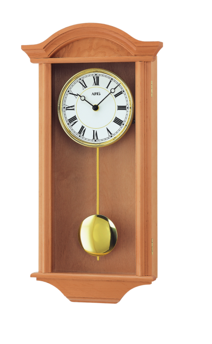 Carillon à quartz en bois d'aulne