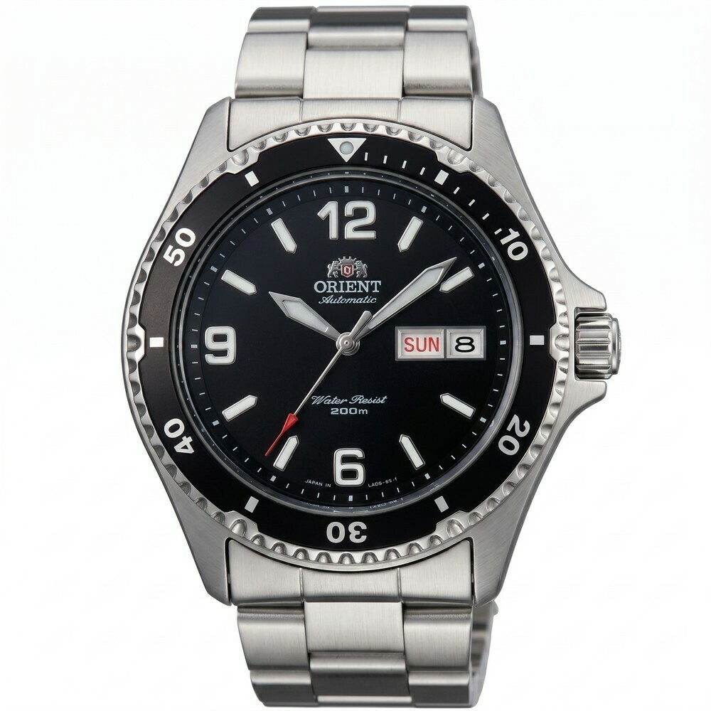 Montre de plong&eacute;e automatique Orient Mako II cadran noir homme AA02001B