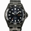 Montre automatique noire bracelet noir pour homme avec date