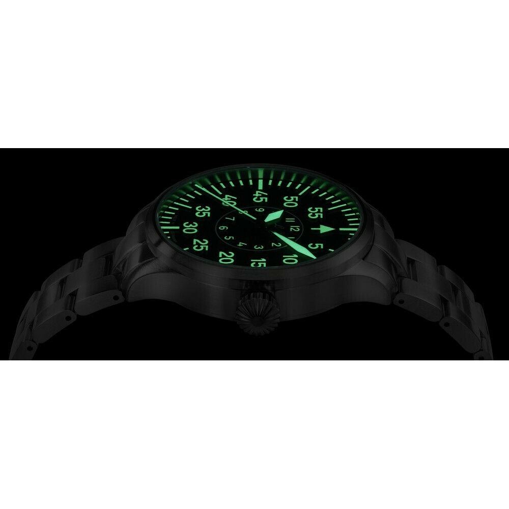 Montre Laco pilote Aachen 42 acier 861891.2 luminescent