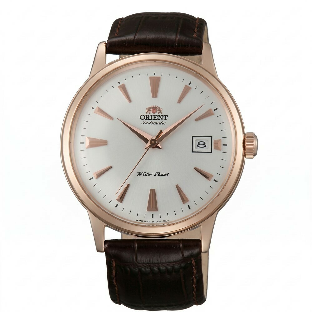 Montre automatique Bambino rose pour homme avec date
