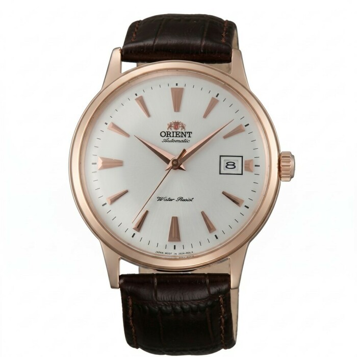 Montre automatique Bambino rose pour homme avec date