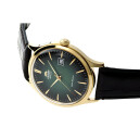Montre automatique Orient Bambino cadran vert homme AC08002F tranche