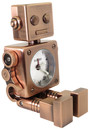R&eacute;veil enfant robot bronze en m&eacute;tal Bayard
